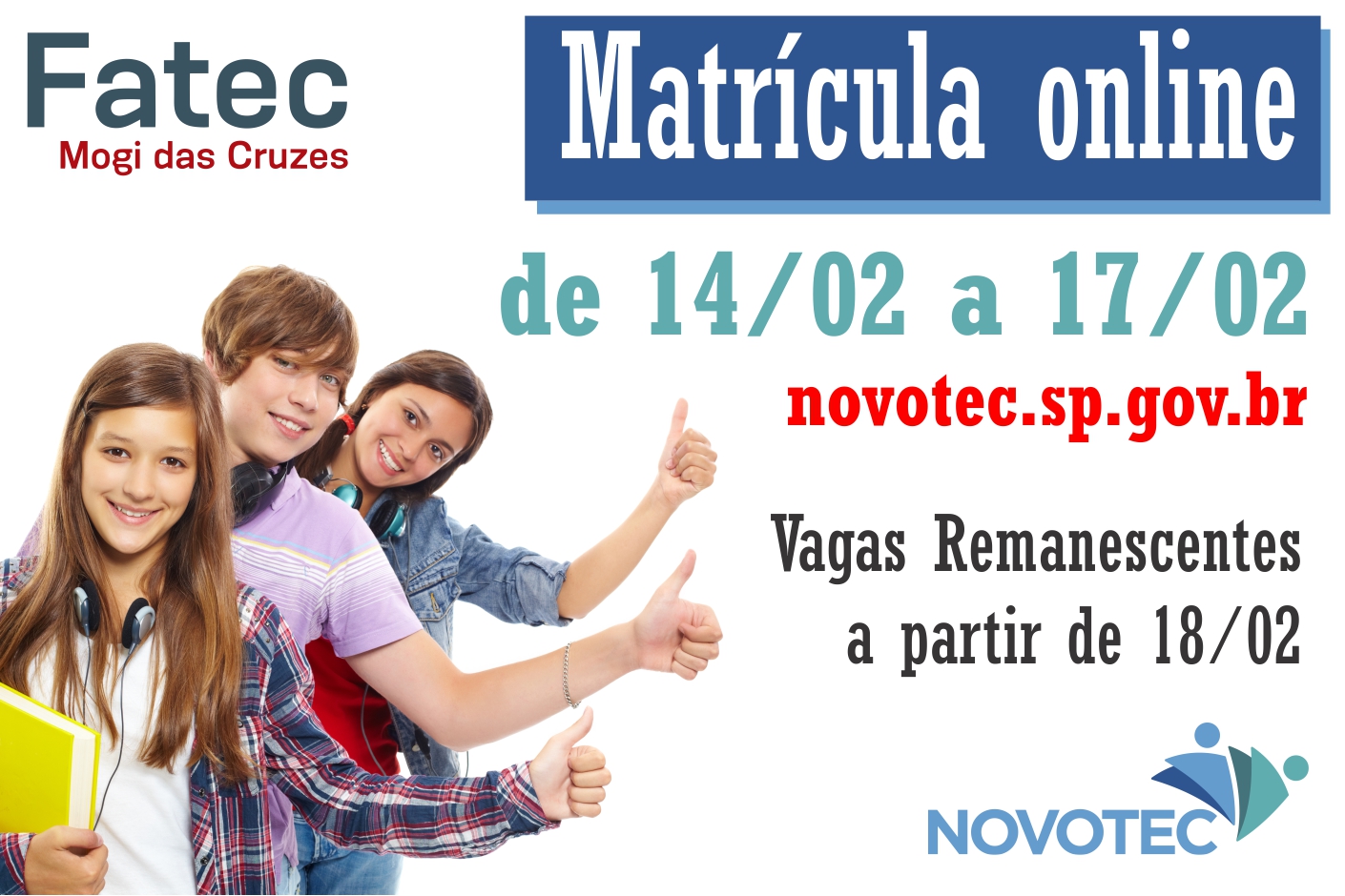 Imagem contendo informações sobre o NOVOTEC.