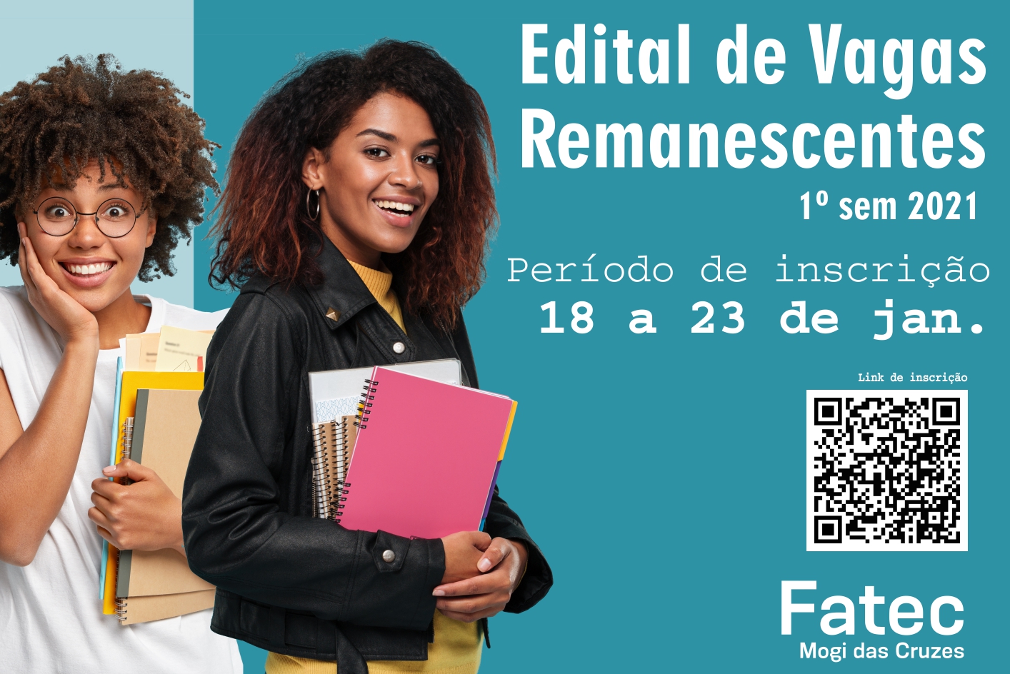 Imagem contendo informações sobre edital de vagas remanescentes. 