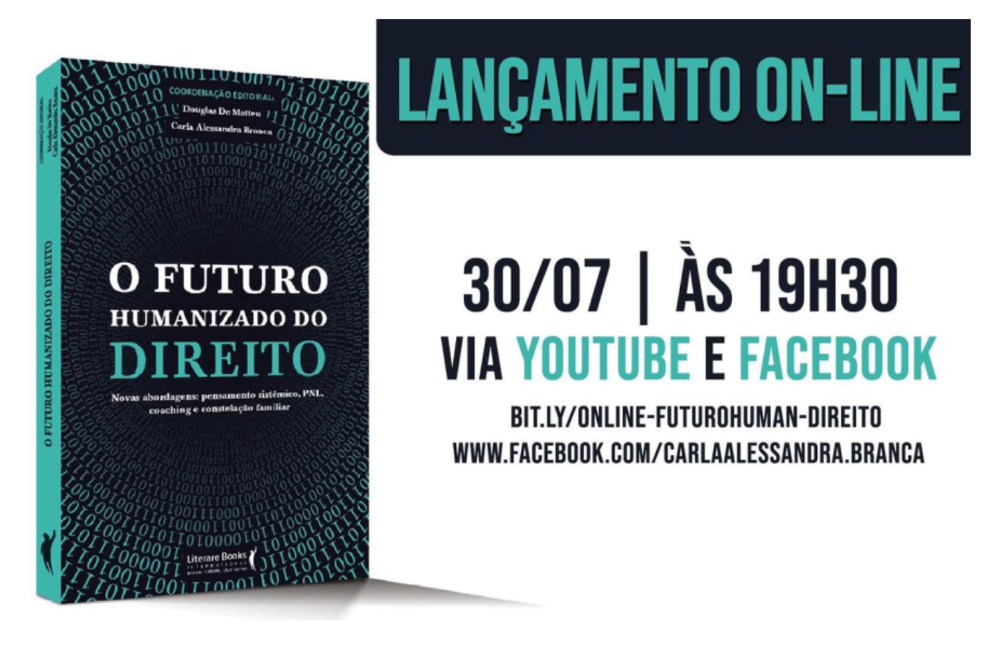 Imagem contendo informações do lançamento do livro.