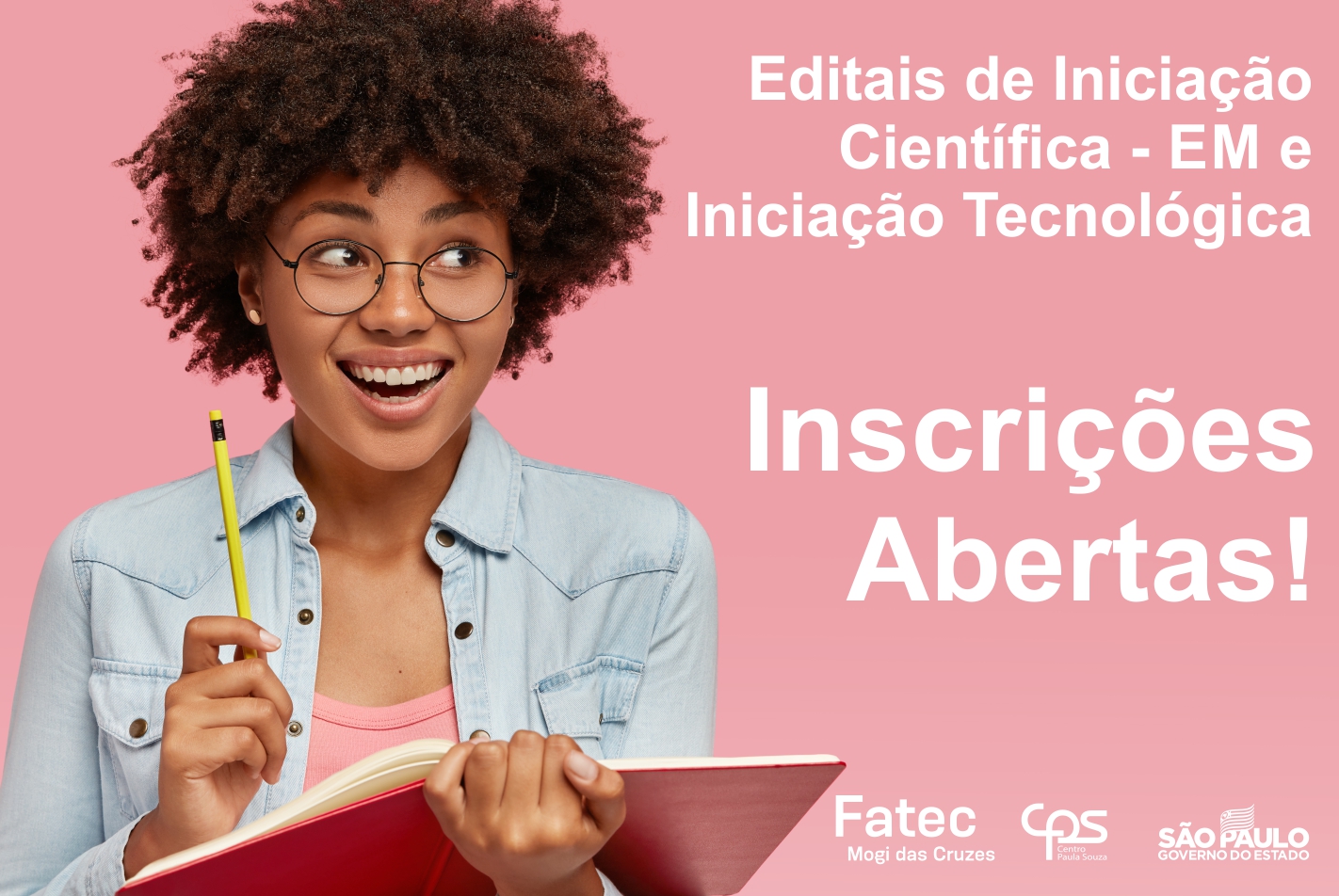 Imagem contendo informações sobre editais abertos.