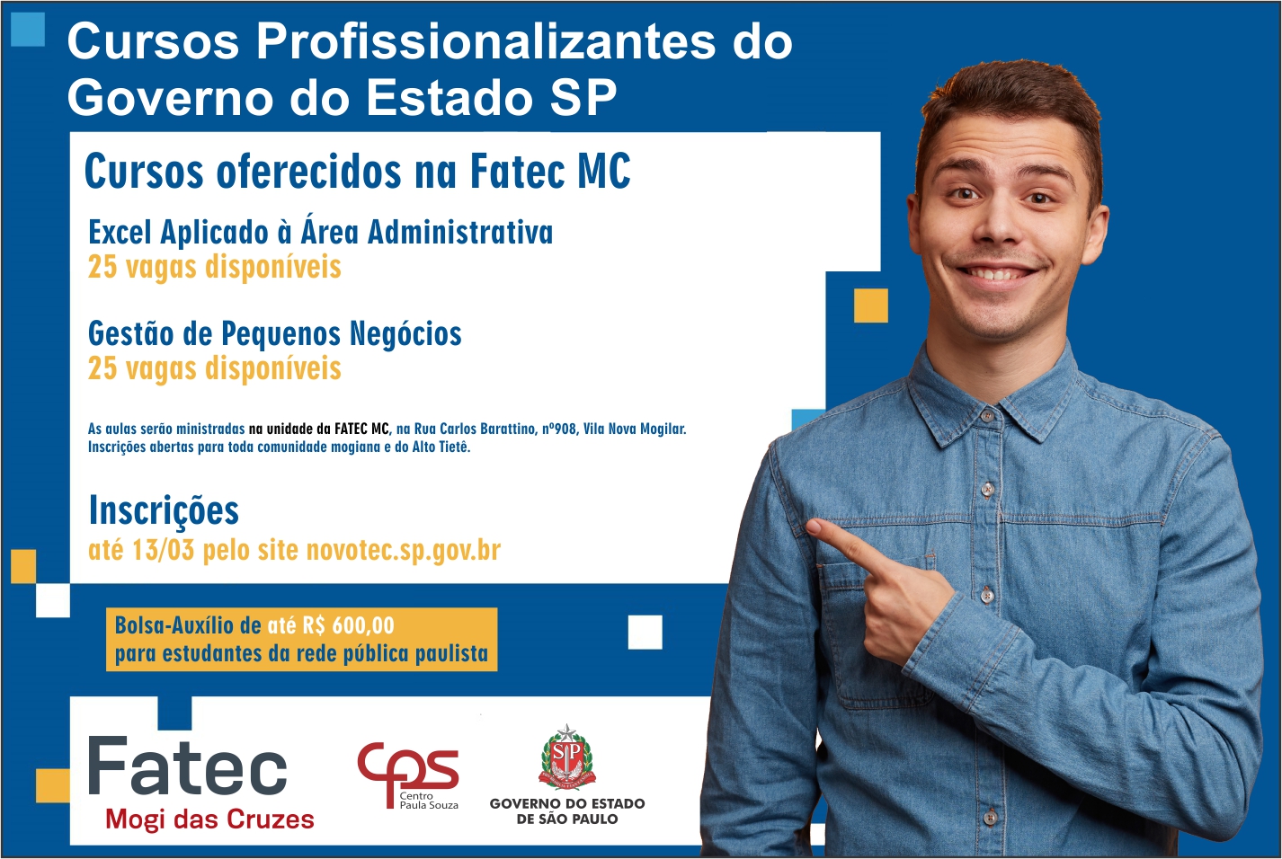 Imagem contendo informações sobre o NOVOTEC.