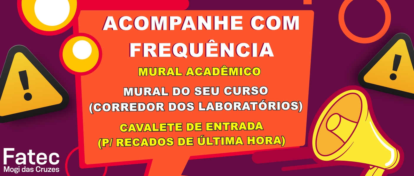 Imagem mostrando informações sobre mural acadêmico.