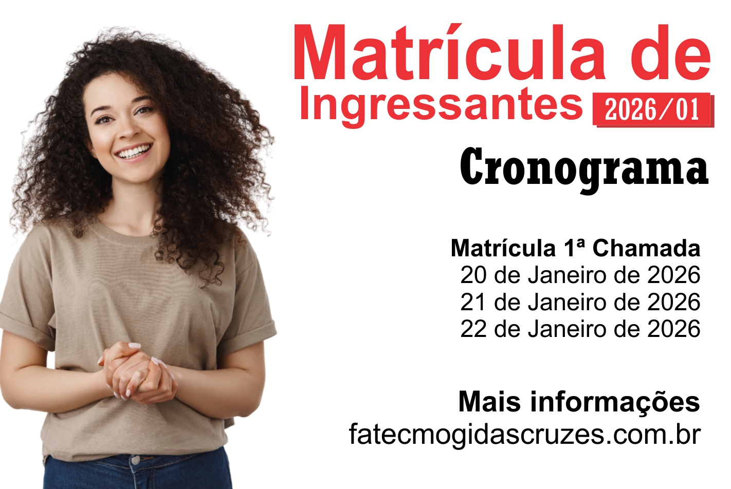 Imagem contendo informações sobre a matrícula de ingressante.