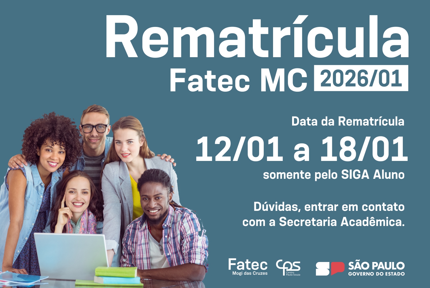 Imagem contendo informações sobre a rematricula.